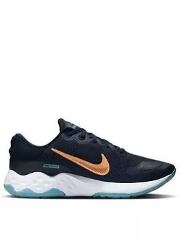 Image of Nike Renew Ride 3, Navy/Orange/White, Size 11, Men
