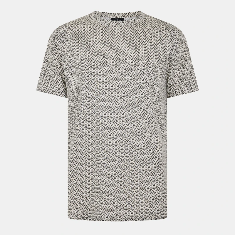 Image of Armani Exchange Mens AX All Over Print T-Shirt AOP F0143 male M