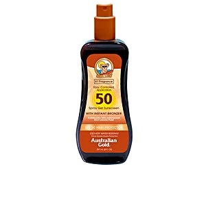 Image of SUNSCREEN SPF50 spray gel with instant bronzer 237ml