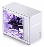 Image of Jonsbo D31 Mesh Micro-ATX PC Case - White, Tempered Glass