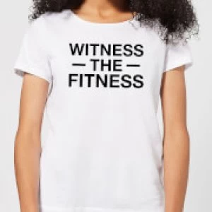 Image of Witness the Fitness Womens T-Shirt - White - 3XL