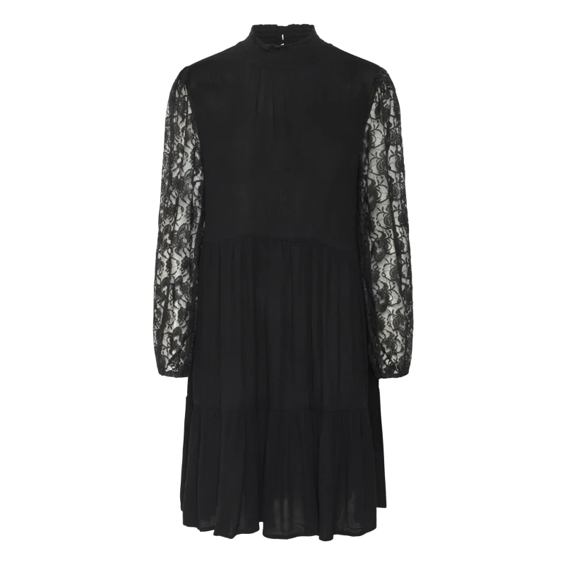 Image of Kaffe Womens lace dress KAFFE Stina Amber Noir Female 46