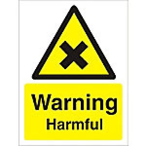 Image of Warning Sign Harmful Plastic 40 x 30 cm