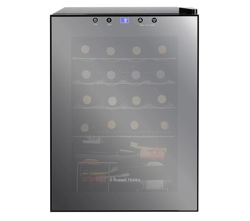 Image of Russell Hobbs RH20WC201MR Wine Cooler - Black & Silver/Grey,Black 5056233838670