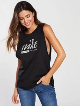 Image of Nike Sportswear Metallic Tank Top Black Size L Women