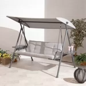 Image of All Round Fun - Vigo 3 Seater Grey Swing Seat