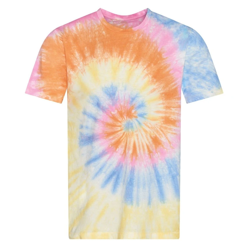 Image of AWDis AWDis Men Swirl Tie Dye T-Shirt Size: X-Small Multi XS Male 5063107037770