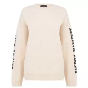 Image of I Saw It First Angel Sweatshirt - Beige