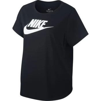 Image of Nike Futura T Shirt Womens - Black/White