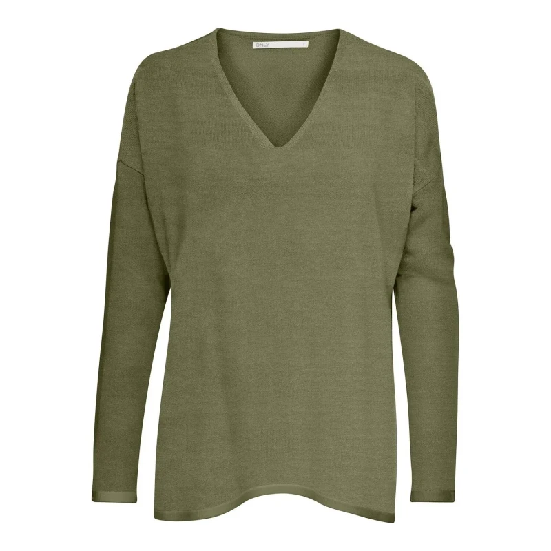 Image of Only Womens v-neck sweater Only Onlamalia Vert Female L
