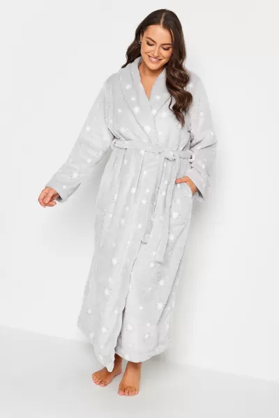 Image of Printed Maxi Dressing Gown