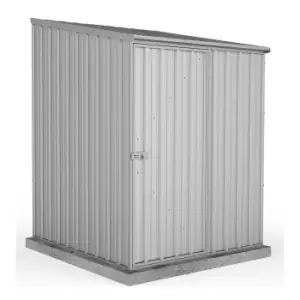 Image of Absco 5x5ft Pent Premier Metal Shed - Zinc