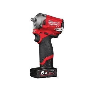 Image of Milwaukee Power Tools M12 FIW38-0 FUEL 3/8in Impact Wrench 12V Bare Unit
