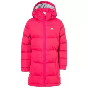 Image of Trespass Girls Tiffy Padded Coat (7-8 Years) (Deep Pink)