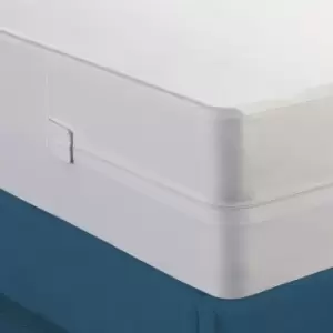 Image of Zipped Waterproof & Wipeclean Encased Mattress Protector - Double