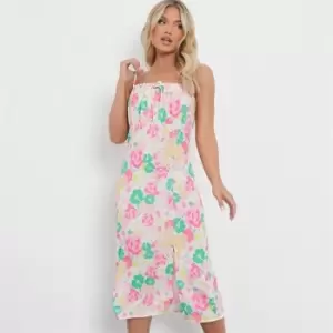 Image of I Saw It First Floral Print Cami Midi Dress - Multi