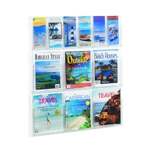 Image of Safco Magazine and Pamphlet Display Rack 6xA46xDL Pockets 5606CL