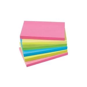 Image of Bundle Office 76x127mm Extra Sticky Re move Notes 4 Assorted Neon