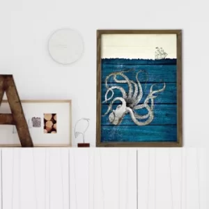 Image of MZM756 Multicolor Decorative Framed MDF Painting