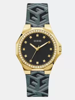 Image of Guess Analogue Watch With G Cube Logo Detail