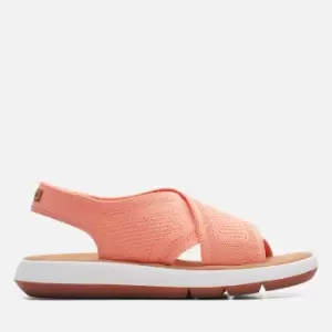 Image of Clarks Womens Jemsa Dash Cross Sandals - Light Coral - UK 4