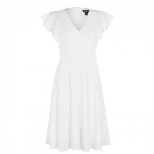 Image of DKNY Fit And Flare Dress - CREAM