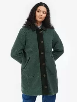 Image of Barbour Colemans Sustainable Fleece Jacket - Green, Size 14, Women