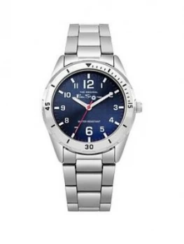 Image of Ben Sherman Blue Dial Stainless Steel Bracelet Mens Watch with Wallet Gift Set, One Colour, Men