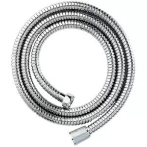 Image of Double Spiral Stainless Steel Shower Hose in Chrome - 2m x 8mm - Chrome