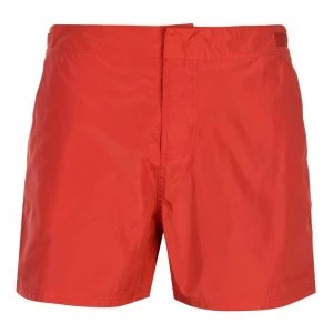 Image of Pierre Cardin Mid Length Swim Shorts Mens - Red