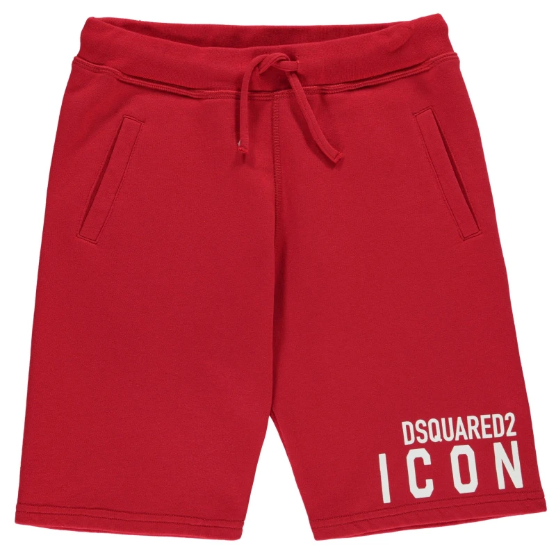 Image of DSquared2 Icon Logo Shorts Tango Red DQ405 male 8 Yrs