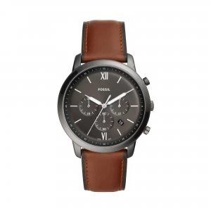 Image of Fossil Grey And Brown 'Neutra Chrono' Chronograph Watch - FS5512