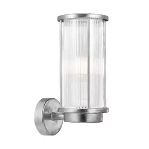 Image of Nordlux Linton Outdoor Wall Light - Galvanised Silver