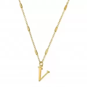 Image of Gold Iconic Initial V Necklace GNCC4041V