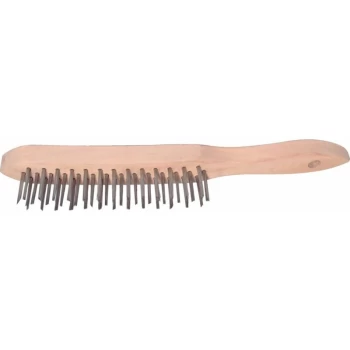 Image of 3-Row Stainless Steel Wire Scratch Brush - Kennedy