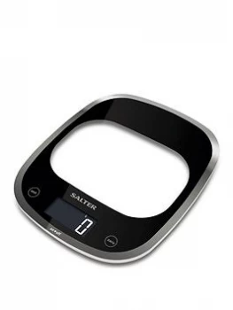 Image of Salter Curved Glass Aquatronic Electronic Kitchen Scale 1050 In Black