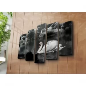 Image of 5PAT-37 Multicolor Decorative Canvas Painting (5 Pieces)