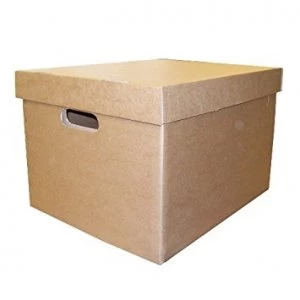 Image of LSM Archive/Storage Box & Lid 405x337x285mm Brown PK10