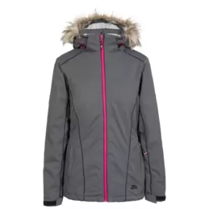 Image of Trespass Womens/Ladies Caitly Hooded Touch Fastening Ski Jacket (XXS) (Carbon)