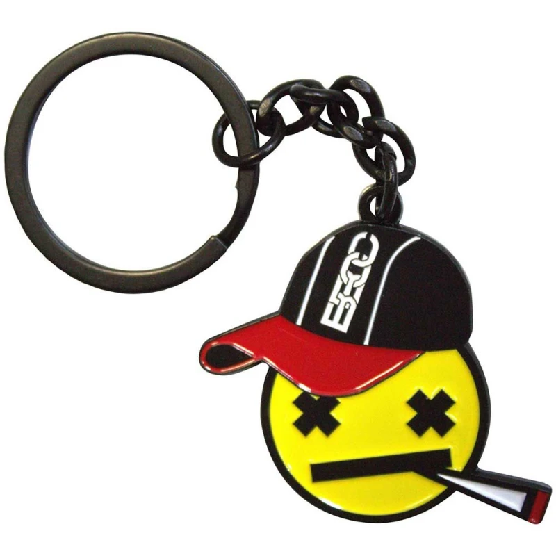 Image of Bad Boy Chiller Crew Emoji Logo Keychain keyring Yellow unisex