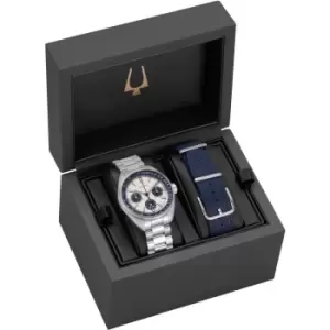 Image of Mens Bulova Stainless Steel Lunar Pilot Heritage Lunar Pilot