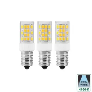 Image of Cool White E14 4W Dimmable Capsule LED Bulb, Pack of 3