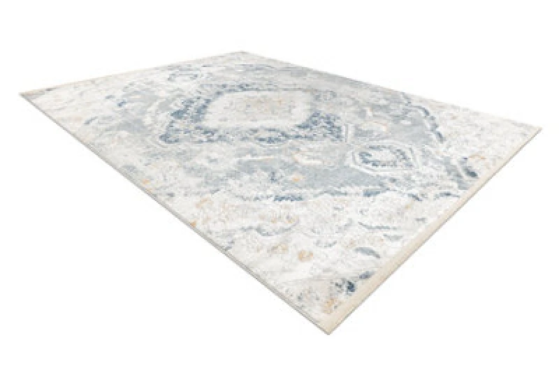 Image of RugsX Distin 0816A Blue / Light Green / White Modern Carpet - Ornament, Vint 80X150 Cm