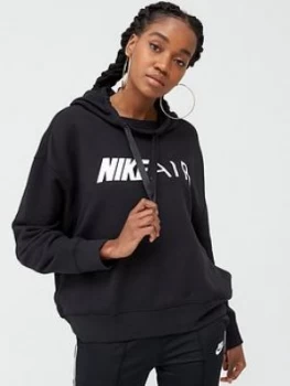 Image of Nike NSW Air Pullover Hoodie - Black, Size S, Women