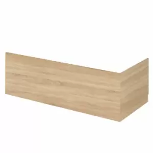 Image of Hudson Reed Fusion 750Mm Bath End Panel & Plinth - Natural Oak