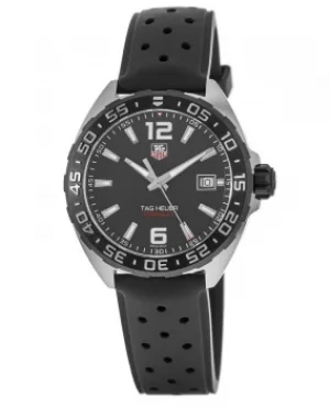 Image of Tag Heuer Formula 1 Quartz Black Dial Black Rubber Strap Mens Watch WAZ1110.FT8023 WAZ1110.FT8023