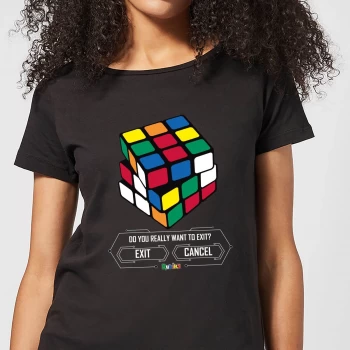 Image of Do You Want To Exit? Womens T-Shirt - Black - M - Black