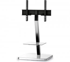 Image of Sonorous PL2710-WHT-SLV 600 mm TV Stand with Bracket