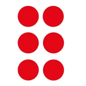 Image of 'circle' Floor Signal, Red, (90mm Dia), Pack of 100