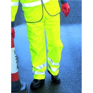 Image of Wickes Class 1 High Visibility Trousers Yellow Extra Large